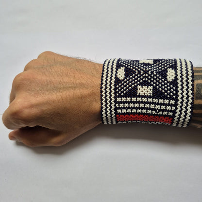 Pulseira de Miçanga fio Elástico Povo Waura