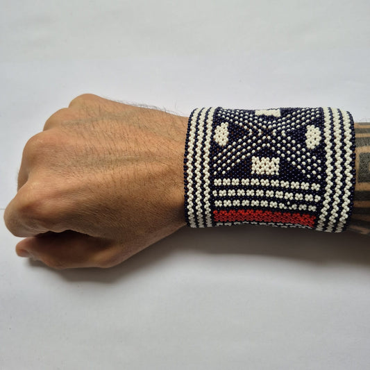 Pulseira de Miçanga fio Elástico Povo Waura