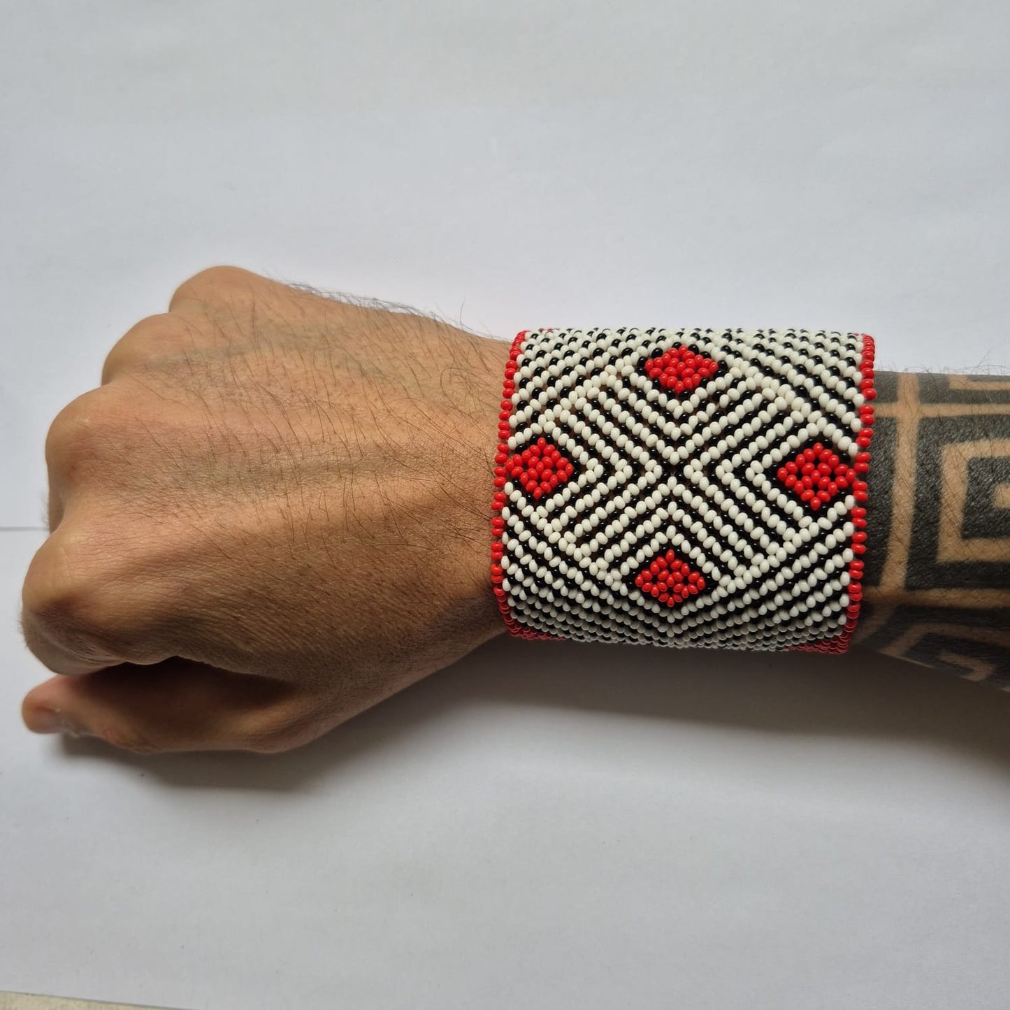Pulseira de Miçanga fio Elástico Povo Waura
