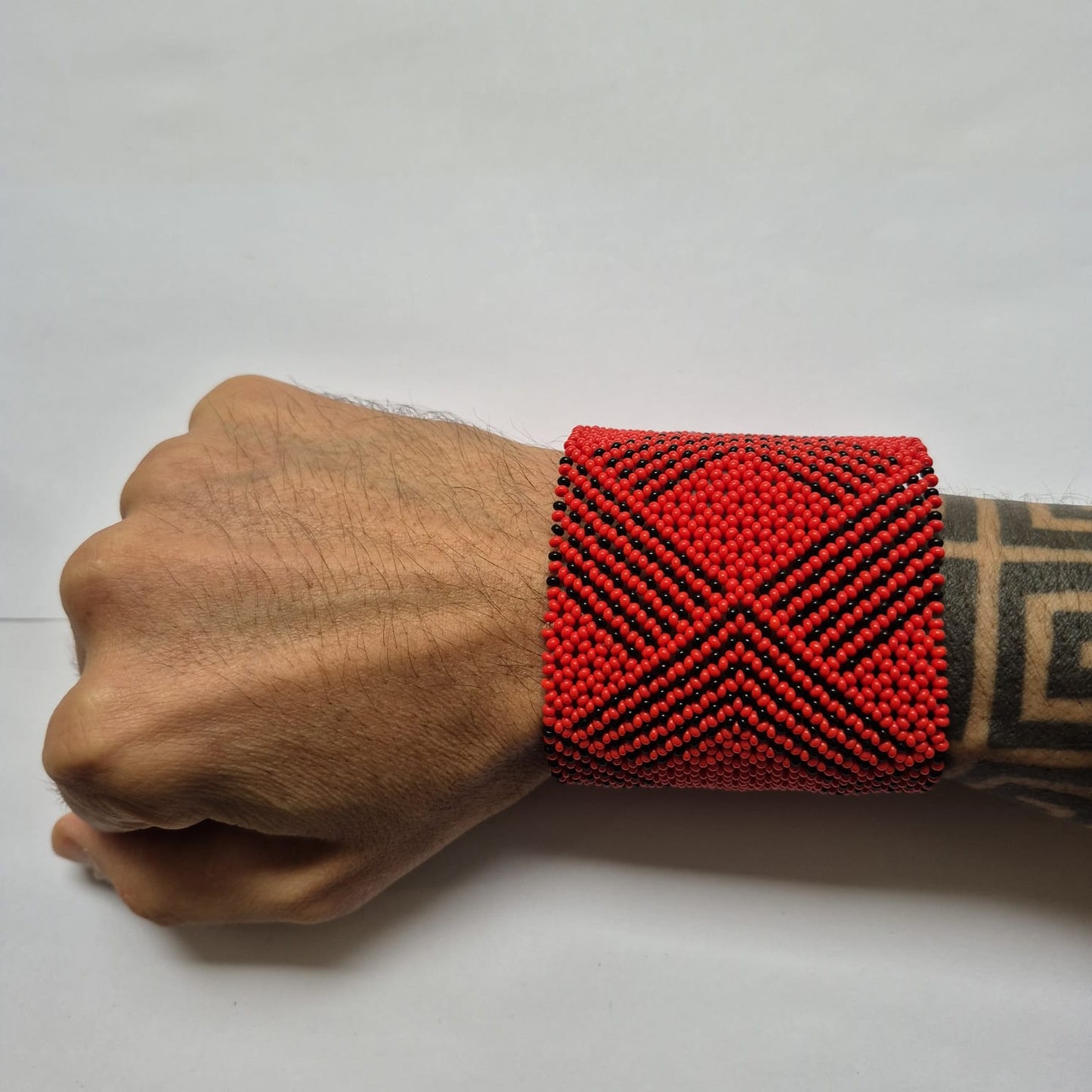 Pulseira de Miçanga fio Elástico Povo Waura