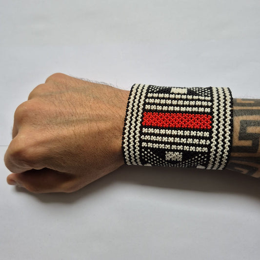 Pulseira de Miçanga fio Elástico Povo Waura