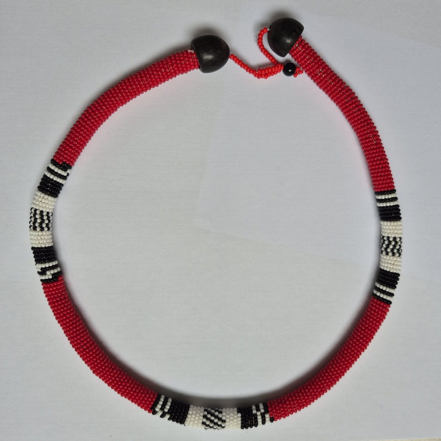 Colar de Miçanga Cobra Coral Povo Kalapalo
