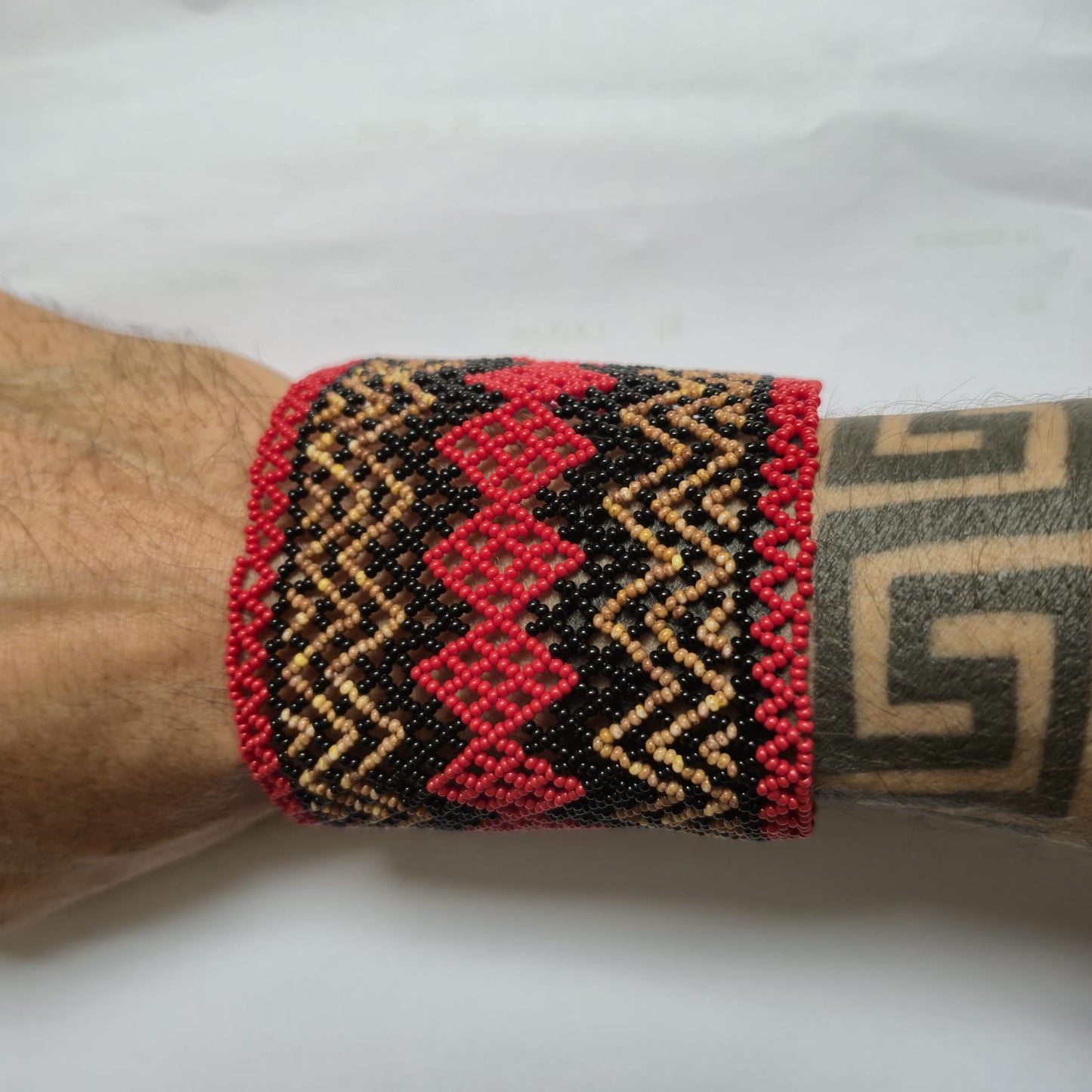 Pulseira de Miçanga fio Elástico Povo Waura