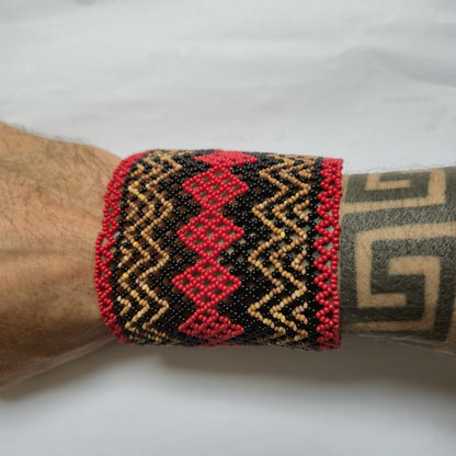Pulseira de Miçanga fio Elástico Povo Waura