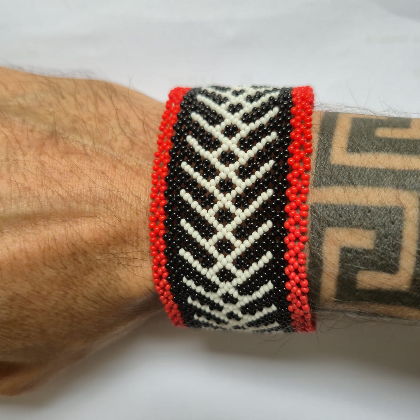 Pulseira de Miçanga fio Elástico Povo Waura