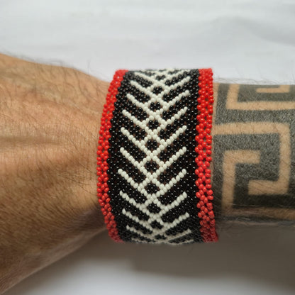 Pulseira de Miçanga fio Elástico Povo Waura