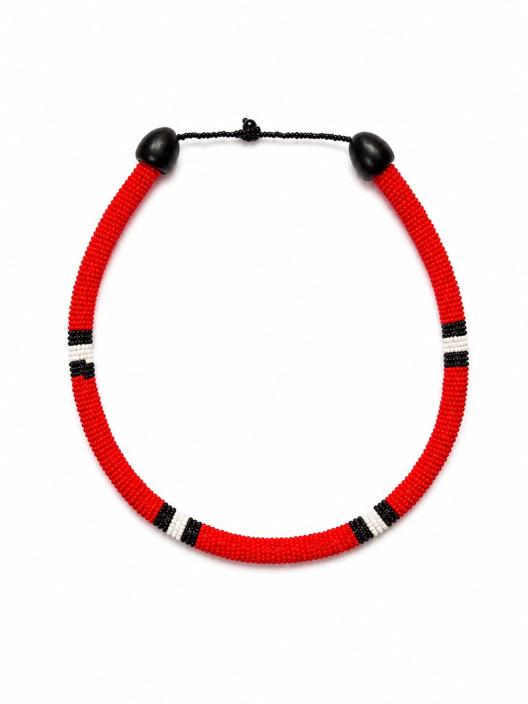 Colar de Miçanga Cobra Coral Povo Kalapalo