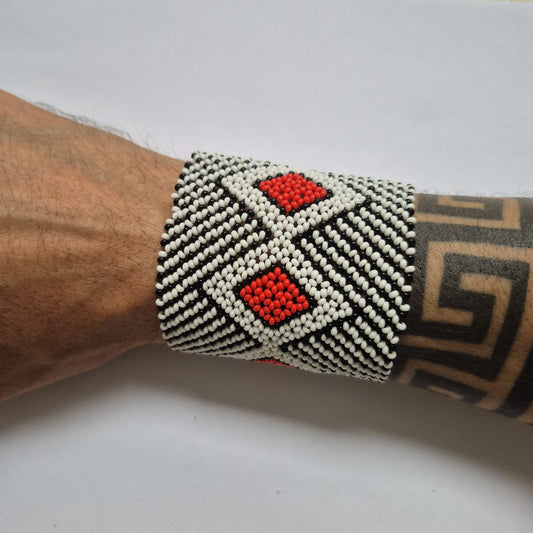Pulseira de Miçanga fio Elástico Povo Kamayurá