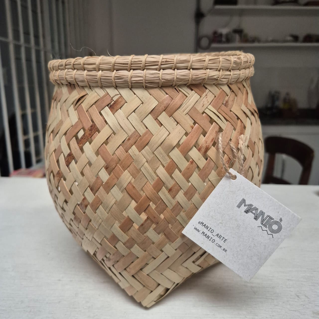 Cesto Fibra de Buriti Povo Kanela