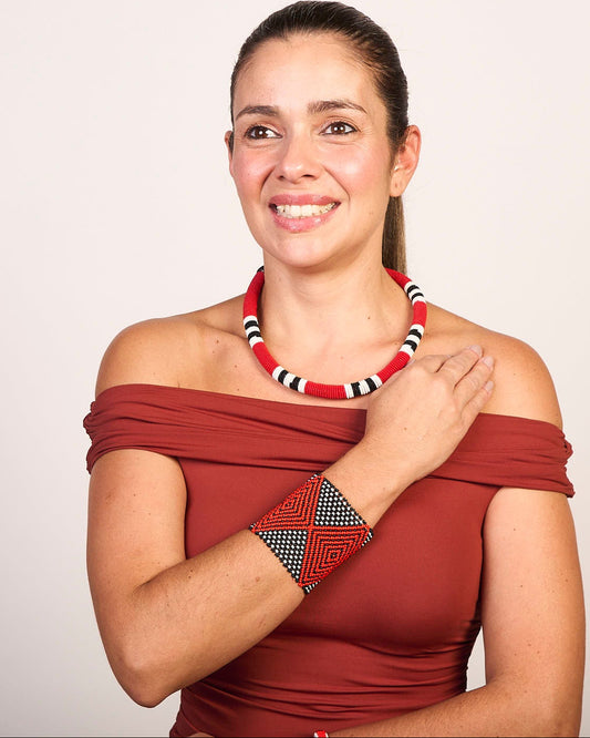 Pulseira de Miçanga fio Elástico Povo Kamayurá