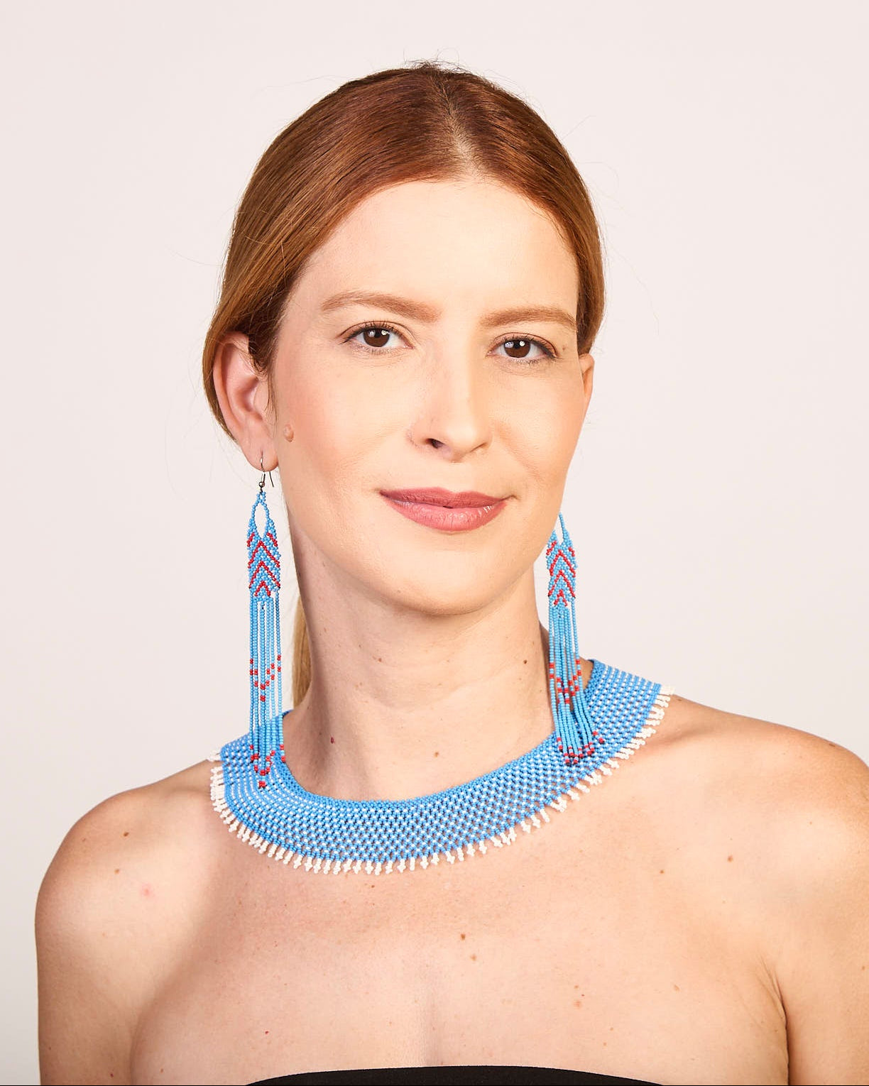 Brinco Artesanal de Miçanga Povo Kanela