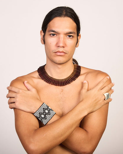 Pulseira de Miçanga fio Elástico Povo Kamayurá