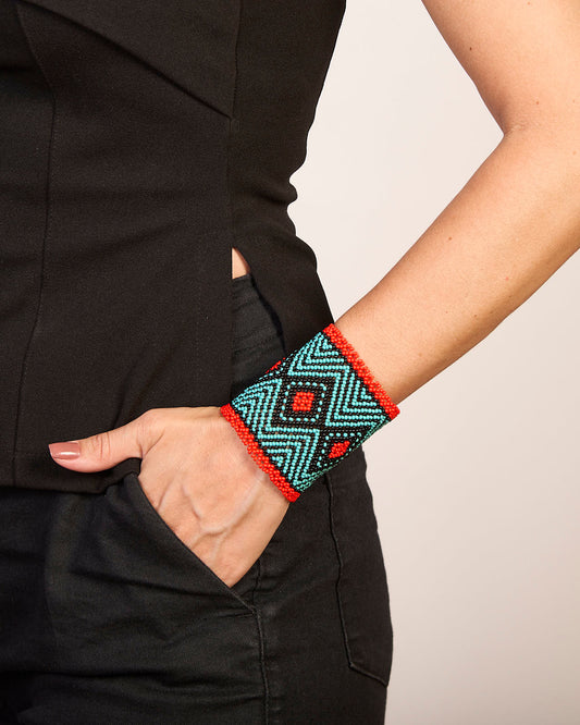 Pulseira de Miçanga fio Elástico Povo Kamayurá