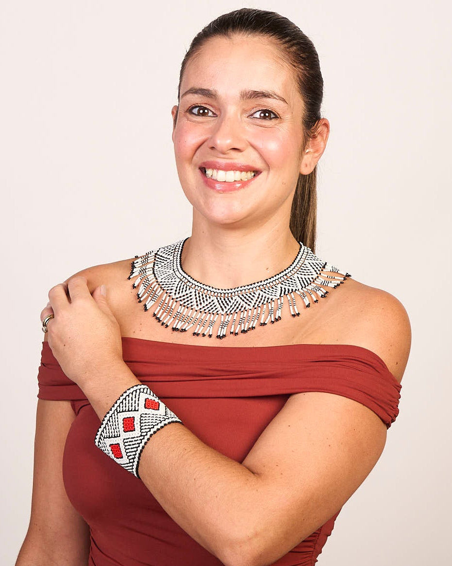 Pulseira de Miçanga fio Elástico Povo Kamayurá