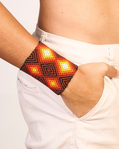 Pulseira de Miçanga Fio Elástico Povo Kamayurá