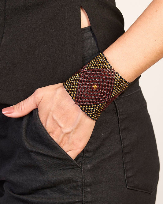Pulseira de Miçanga fio Elástico Povo Kamayurá