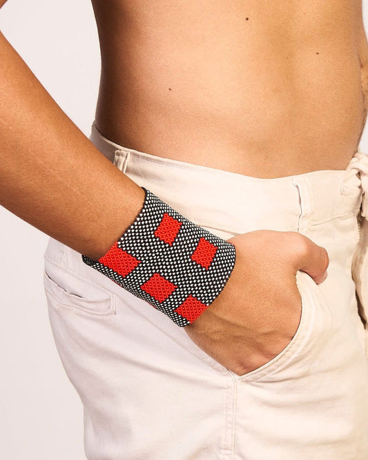 Pulseira de Miçanga fio Elástico Povo Kamayurá