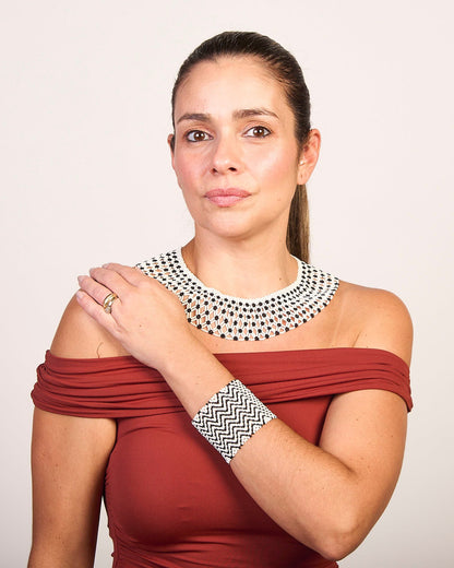 Pulseira de Miçanga fio Elástico Povo Kamayurá