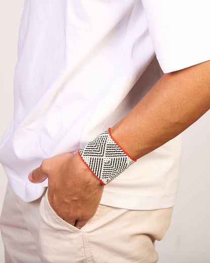 Pulseira de Miçanga fio Elástico Povo Kamayurá