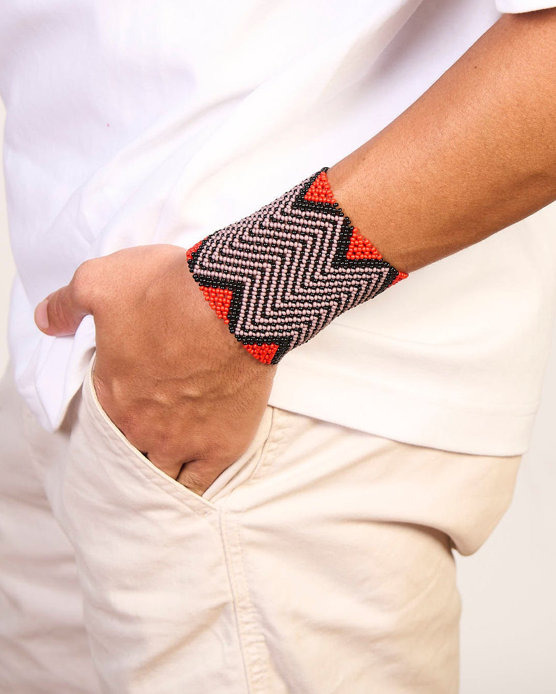 Pulseira de Miçanga fio Elástico Povo Kamayurá