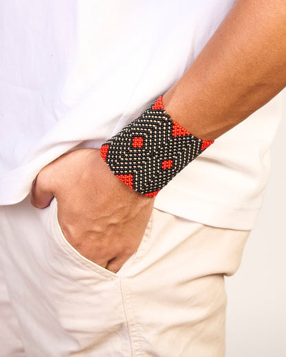 Pulseira de Miçanga fio Elástico Povo Kamayurá