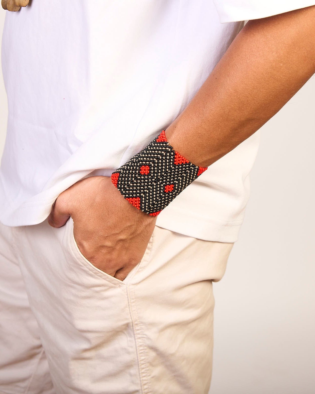 Pulseira de Miçanga fio Elástico Povo Kamayurá