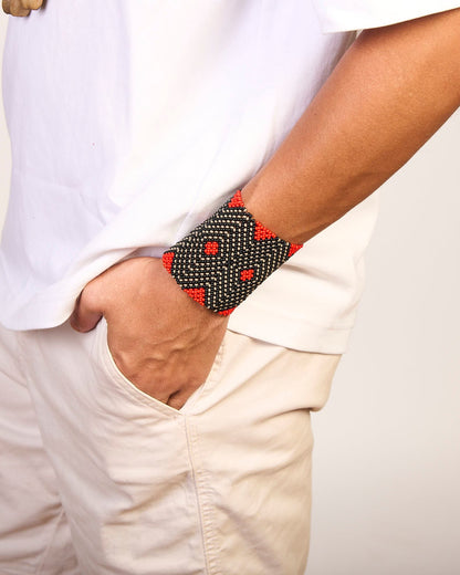 Pulseira de Miçanga fio Elástico Povo Kamayurá