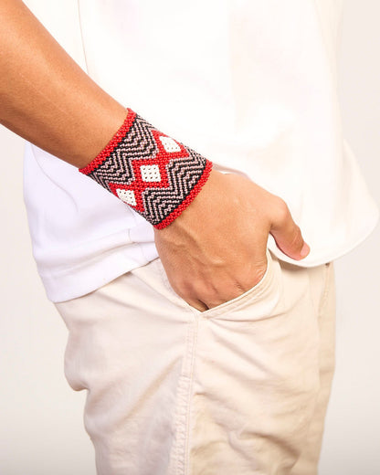 Pulseira de Miçanga fio Elástico Povo Kamayurá