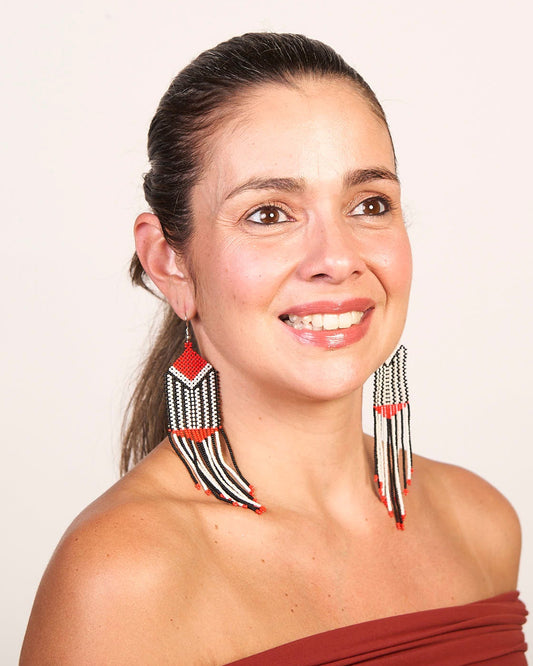 Brinco Artesanal de Miçanga Povo Panará