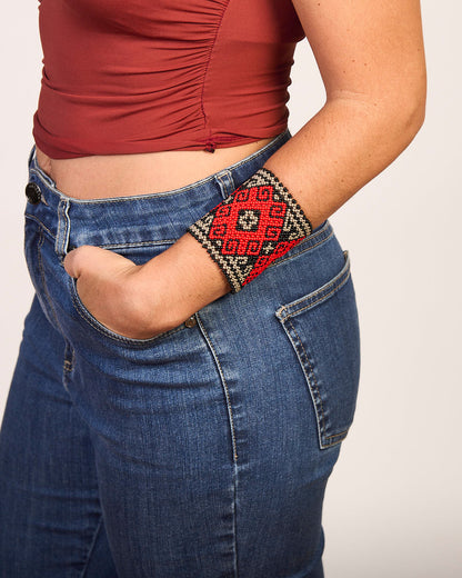 Pulseira de Miçanga fio Elástico Povo Kamayurá