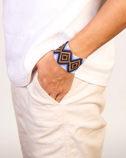 Pulseira de Miçanga fio Elástico Povo Waura