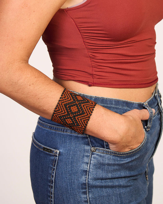 Pulseira de Miçanga fio Elástico Povo Kamayurá