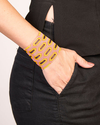 Pulseira Indígena de Miçanga Kayapó