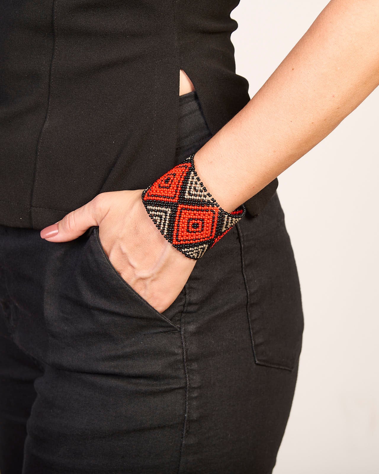 Pulseira de Miçanga fio Elástico Povo Kamayurá