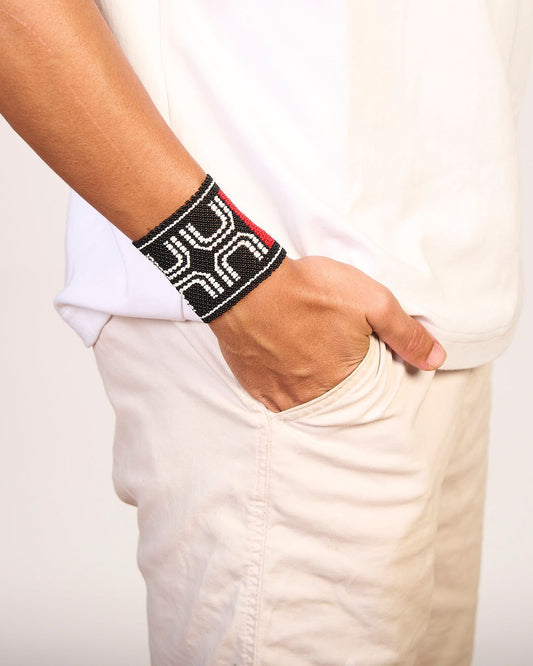 Pulseira de Miçanga fio Elástico Povo Waura