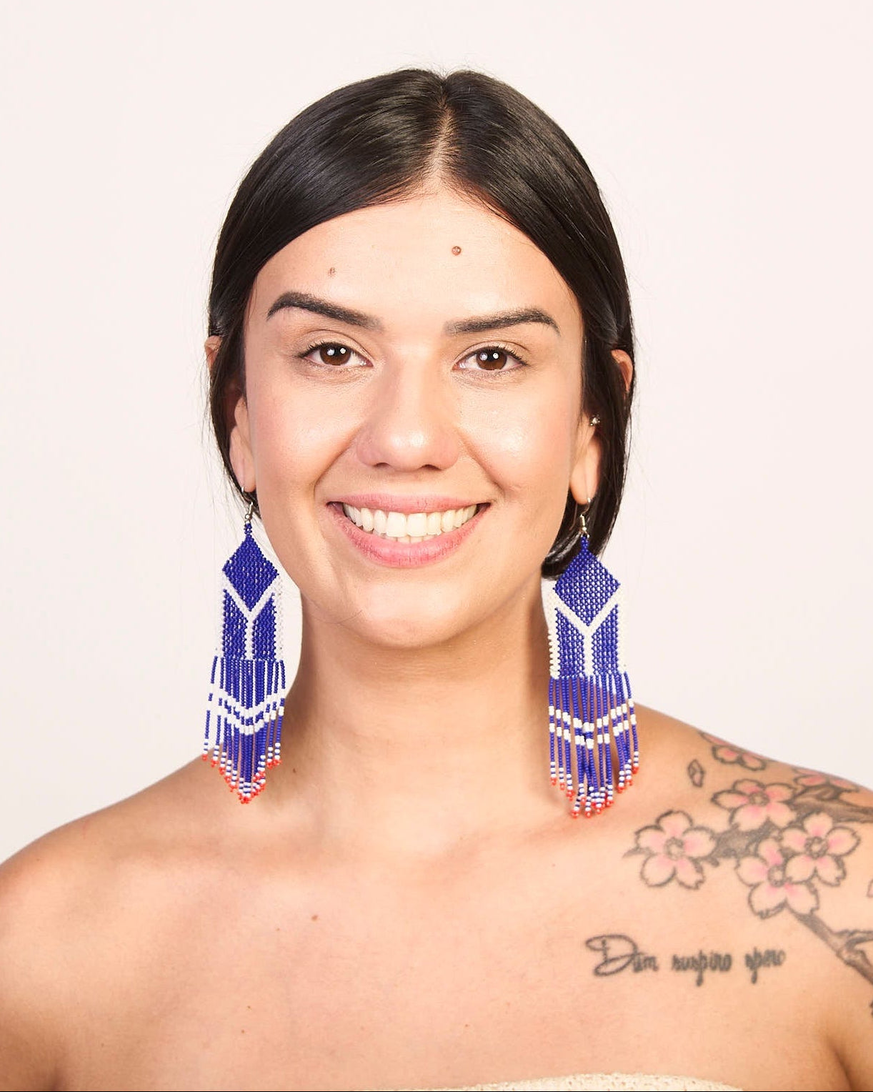 Brinco Artesanal de Miçanga Panará