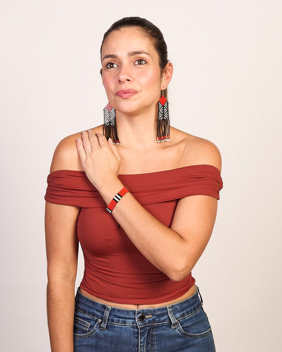 Pulseira de Miçanga Amarração Povo Kamayurá