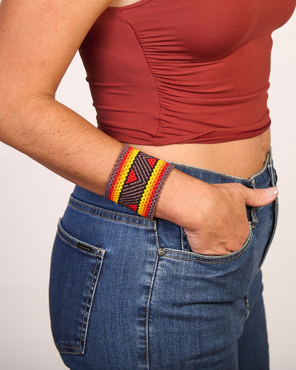 Pulseira de Miçanga fio Elástico Povo Kamayurá