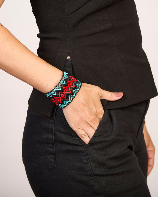 Pulseira de Miçanga fio Elástico Povo Kamayurá
