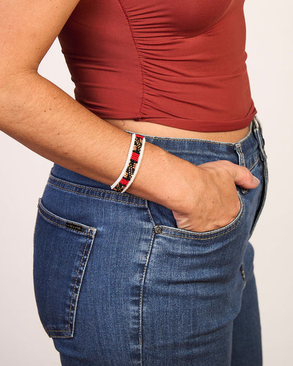 Pulseira de Miçanga fio Elástico Povo Waura
