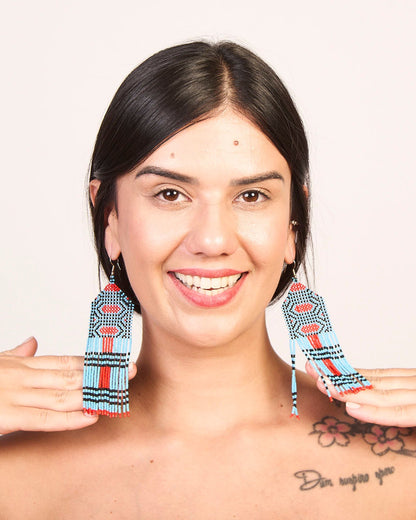 Brinco Artesanal de Miçanga Povo Kayapó