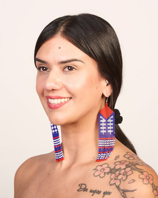 Brinco Artesanal de Miçanga Povo Panará