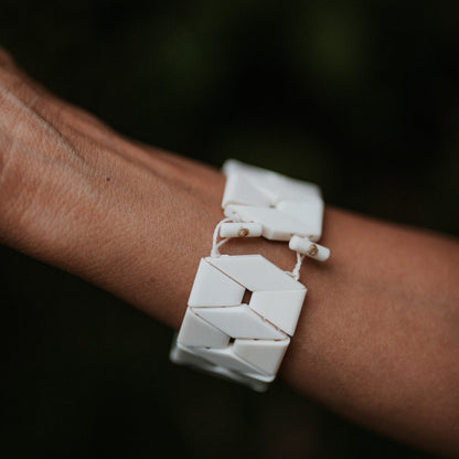 Pulseira Indígena Branca Povo Xakriabá