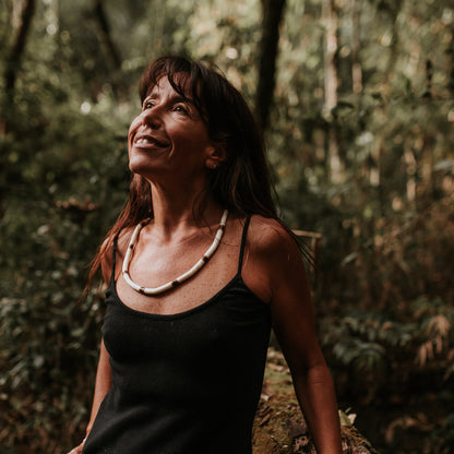 Colar de Tucumã Inajá e Jarina Marfim Vegetal Povo Apurinã