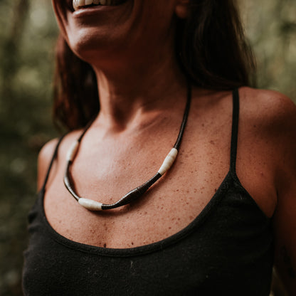 Colar de Tucumã e Jarina Marfim Vegetal Povo Apurinã