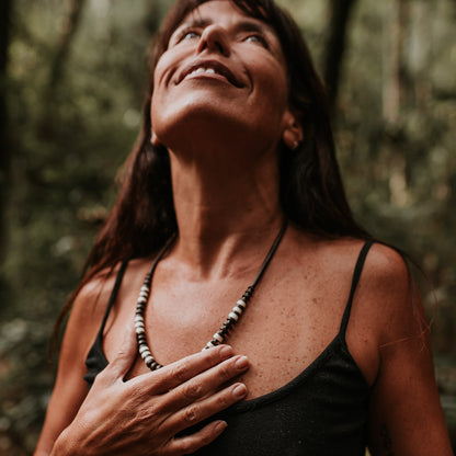 Colar de Tucumã e Jarina Marfim Vegetal Apurinã