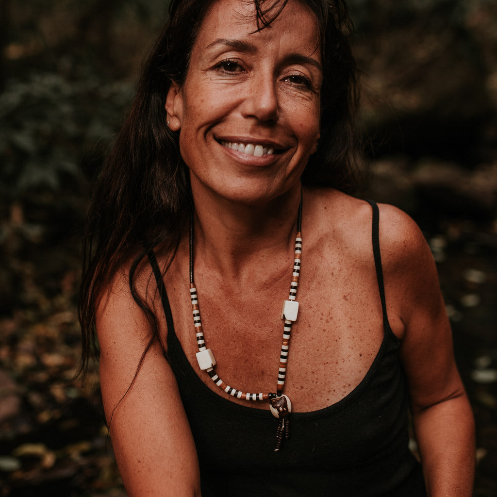 Colar de Tucumã Inajá e Jarina Marfim Vegetal Povo Apurinã