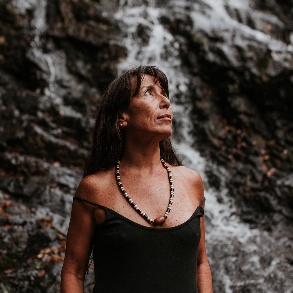 Colar de Tucumã Inajá e Jarina Marfim Vegetal Povo Apurinã