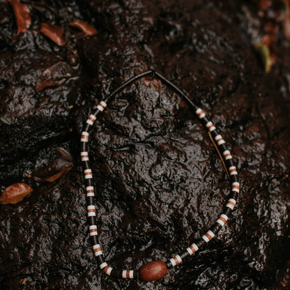 Colar de Tucumã Inajá e Jarina Marfim Vegetal Povo Apurinã