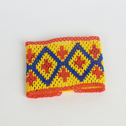 Pulseira Artesanal de Miçanga de Vidro Kanela